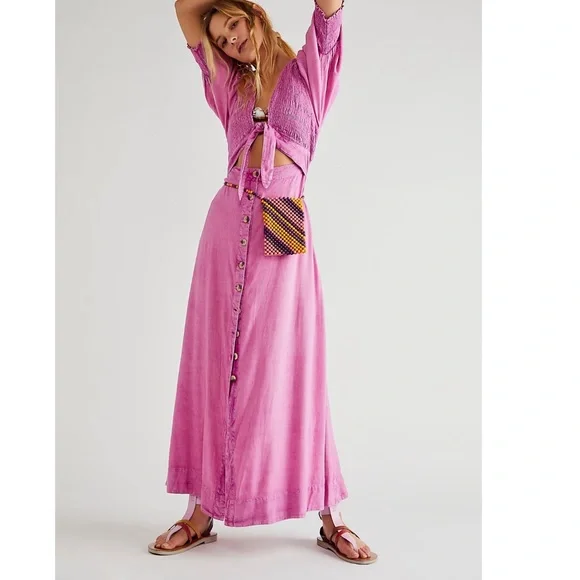 free people maxi dress xl Free People Butterfly Babe Maxi Dress Size XL